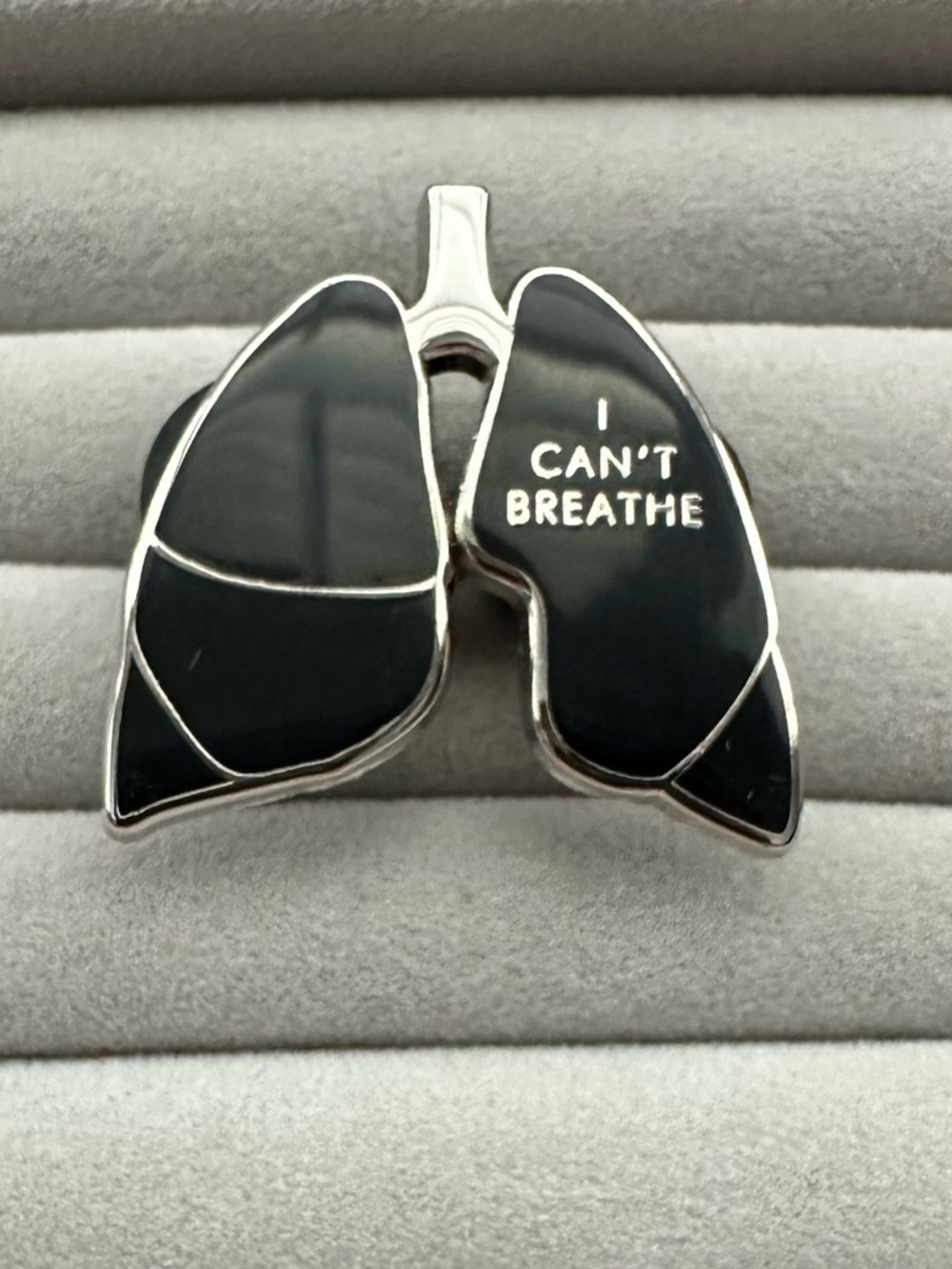V Coterie x FIGS “I Can’t Breathe” Lungs COVID Medical Nursing Enamel Pin